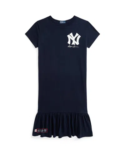 Polo Ralph Lauren Kids' Big Girls  Yankees Dress In Aviator Navy