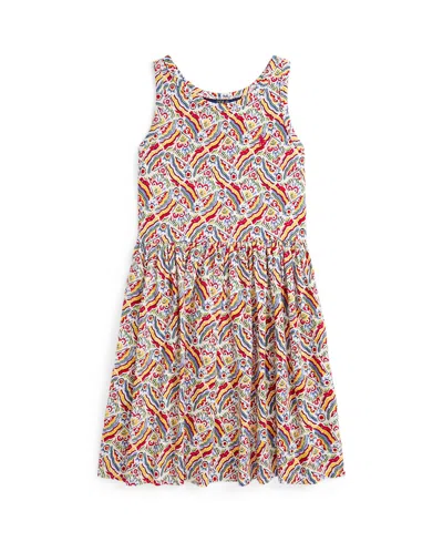 POLO RALPH LAUREN BIG GIRLS RIVIERA-PRINT JERSEY DRESS
