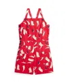 Polo Ralph Lauren Sailboat-print Cotton Canvas Romper In Art Deco Sails