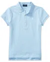 Polo Ralph Lauren Kids' Stretch Mesh Polo Shirt In Office Blue