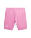 Polo Ralph Lauren Big Girls Stretch Jersey Bike Shorts In Laguna Pink
