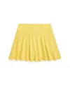 Polo Ralph Lauren Toddler And Little Girls Stretch Mesh Skort In Resort Gold,white