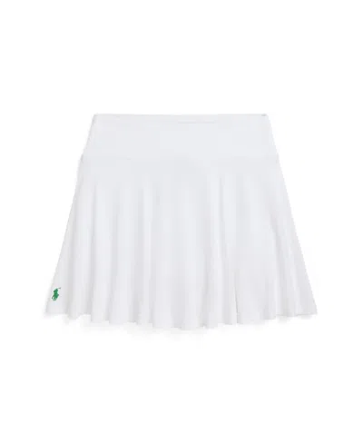 Polo Ralph Lauren Kids' Big Girls Stretch Mesh Skort In White,plato Green