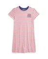 Polo Ralph Lauren Ralph Lauren Striped Logo Cotton Jersey Dress
