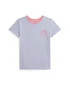 Polo Ralph Lauren Ralph Lauren Striped Logo Cotton Jersey Tee