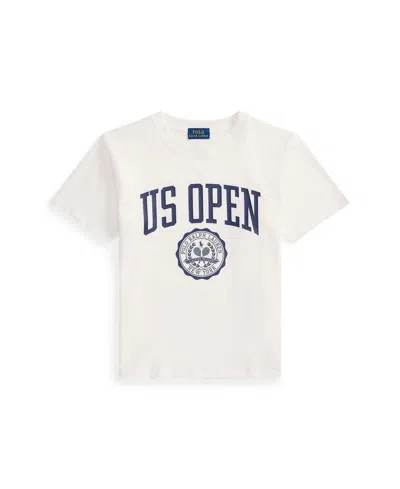 POLO RALPH LAUREN GIRLS 7-16 US OPEN CREST COTTON JERSEY T-SHIRT