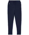 Polo Ralph Lauren Big Girls French Terry Leggings In Refined Navy