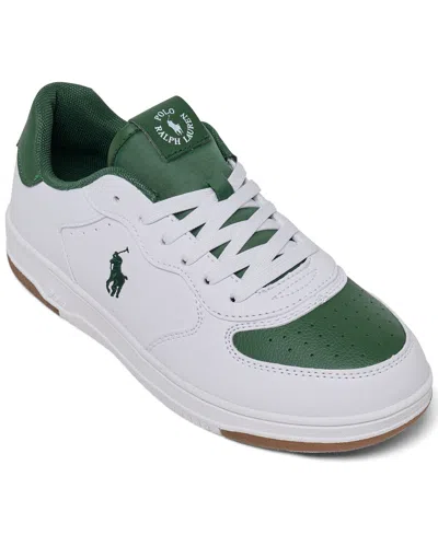 Polo Ralph Lauren Big Kids Masters Court Lifestyle Sneakers From Finish Line In White