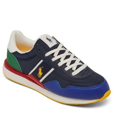 Polo Ralph Lauren Big Kids Train 89 Casual Sneakers From Finish Line In Multi