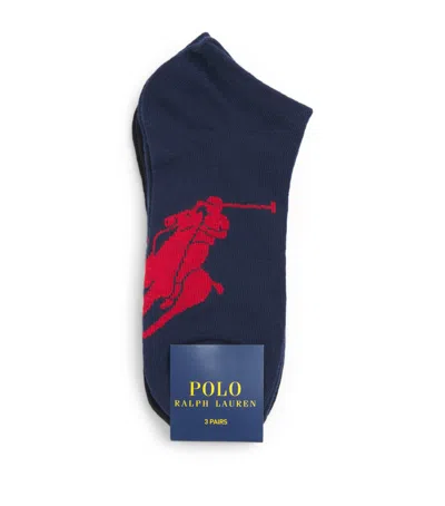 Polo Ralph Lauren Big Polo Pony Socks In Blue
