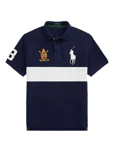 Polo Ralph Lauren Big Pony 20th Anniversary Polo Shirt In Blue