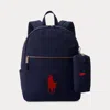 Polo Ralph Lauren Big Pony Canvas Large Backpack In Newport Navy