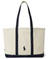 Polo Ralph Lauren Big Pony Canvas Spacious Tote In Multi