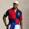 Polo Ralph Lauren Men's Custom Slim Fit Big Pony Mesh Polo Shirt In Rl 2000 Red/navy