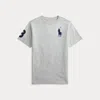 Polo Ralph Lauren Kids' Big Pony Cotton Jersey Tee In Andover Heather