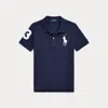Polo Ralph Lauren Big Boys Big Pony Cotton Mesh Short Sleeve Polo In Refined Navy