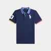 Polo Ralph Lauren Kids' Big Pony Cotton Mesh Polo Shirt In Rustic Navy