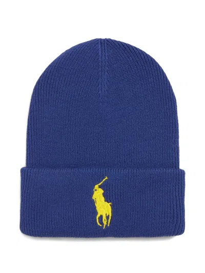Polo Ralph Lauren Big Pony Cuff Beanie Hat In Red