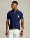 Polo Ralph Lauren Big Pony Mesh Polo Shirt   Kids In Navy