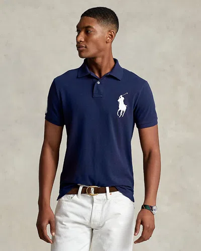 POLO RALPH LAUREN BIG PONY CUSTOM SLIM FIT MESH POLO SHIRT,710688969004