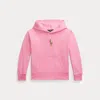 Polo Ralph Lauren Big Girls Floral Big Pony Terry Hoodie In Laguna Pink W/ Multi