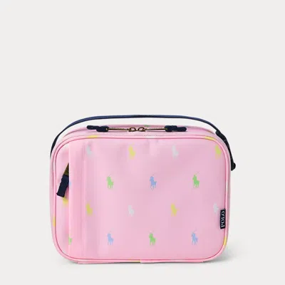 POLO RALPH LAUREN BIG PONY INSULATED CANVAS LUNCH TOTE