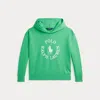 Polo Ralph Lauren Big Pony Logo French Terry Hoodie In Plato Green