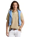 Polo Ralph Lauren Big Pony Mesh Polo Shirt In Beige