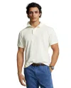 Polo Ralph Lauren Men's Custom Slim Fit Big Pony Mesh Polo Shirt In Cream