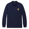 Polo Ralph Lauren Big Pony Polo Crest Long Sleeve Polo In Blue