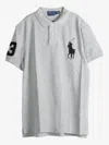 Polo Ralph Lauren Ralph Lauren Big Pony Mesh Polo Shirt In Gray