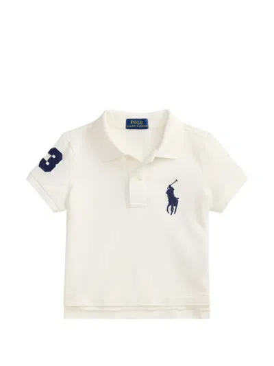 Polo Ralph Lauren Kids' Big Pony Polo Shirt In White