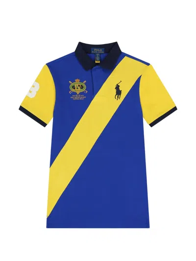 Polo Ralph Lauren Kids' Big Pony Short-sleeve Dress In Blue