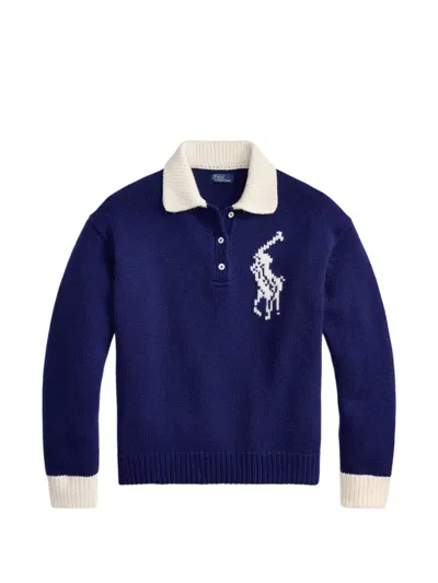 Polo Ralph Lauren Big Pony Sweater In Blue