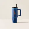 Polo Ralph Lauren Color-blocked Pony Water Bottle & Straw In Multi