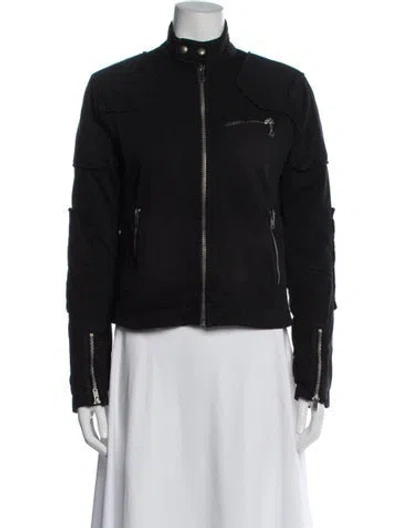 Pre-owned Polo Ralph Lauren Biker Jacket In Black