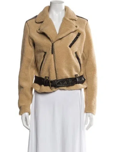 Pre-owned Polo Ralph Lauren Biker Jacket W/ Tags In Neutral