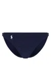 Polo Ralph Lauren Navy Blue Slip Bikini With Logo