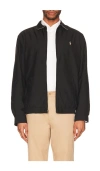 Polo Ralph Lauren Bi-swing Windbreaker Jacket In Black