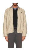 Polo Ralph Lauren Mens Khaki Uniform Bi-swing Brand-embroidered Regular-fit Woven Windbreaker Jacket Xxl In Neutral