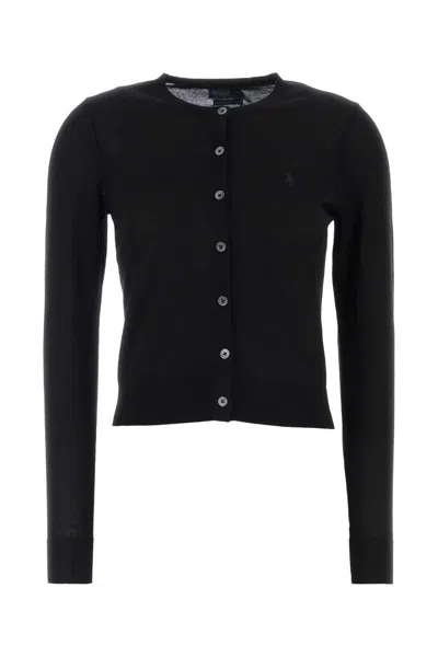 Polo Ralph Lauren Black Wool Cardigan