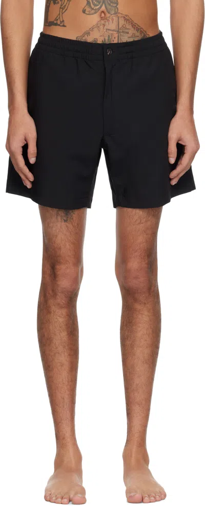 Polo Ralph Lauren Black 6-inch Polo Prepster Swim Shorts In Polo Black