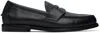 POLO RALPH LAUREN BLACK ALSTON LEATHER PENNY LOAFERS