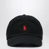 Polo Ralph Lauren Black Baseball Cap With Logo In Black