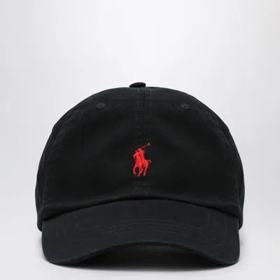 Polo Ralph Lauren Black Baseball Cap With Logo