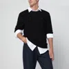 Polo Ralph Lauren Black Cable-knit Cashmere Sweater In Blue