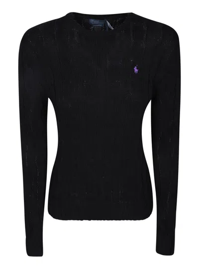 Polo Ralph Lauren Black Cable Knit Sweater
