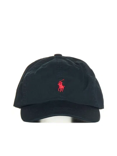 Polo Ralph Lauren Black Chino Baseball Cap<br/>