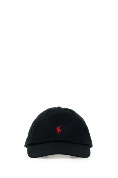Polo Ralph Lauren Black Cotton Baseball Cap