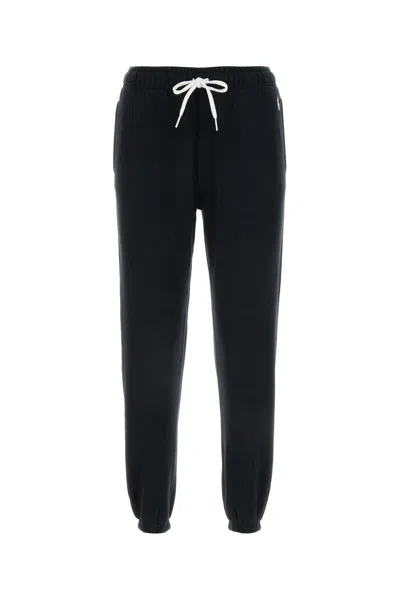 Polo Ralph Lauren Pony Embroidered Track Pants In Black